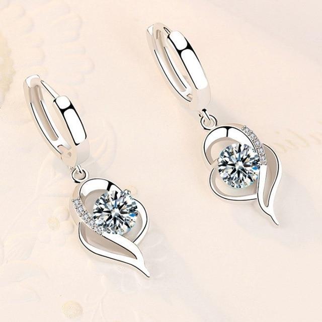 Gleam™ - Silver Zirconia Stud Earrings