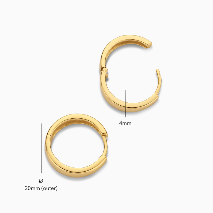 Gia™ - Gold Hoop Earrings