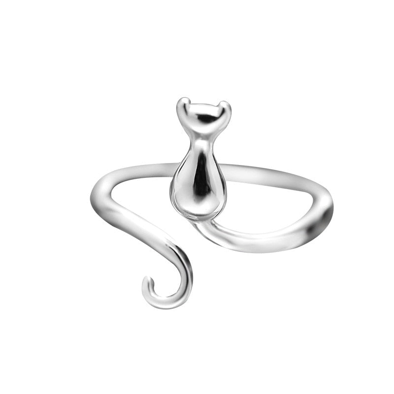 Purrfectly Cute™ - Stainless Steel Cat Ring